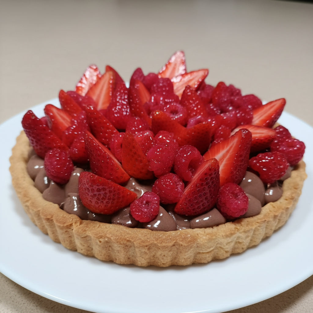 CROSTATA CIOCCOLATO E FRAGOLE