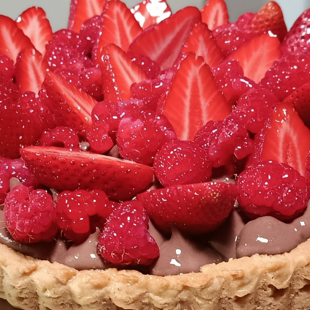 CROSTATA CIOCCOLATO E FRAGOLE