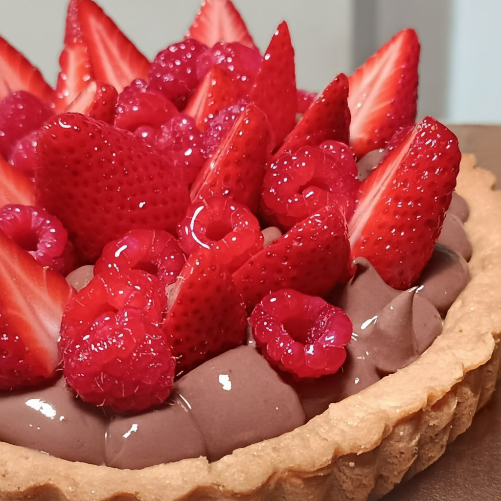 CROSTATA CIOCCOLATO E FRAGOLE
