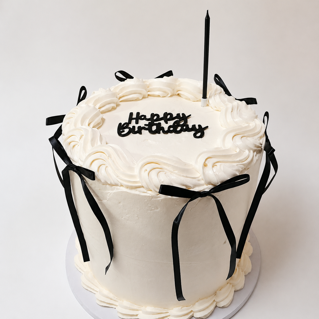 TORTA ELEGANTE BIANCO E NERO