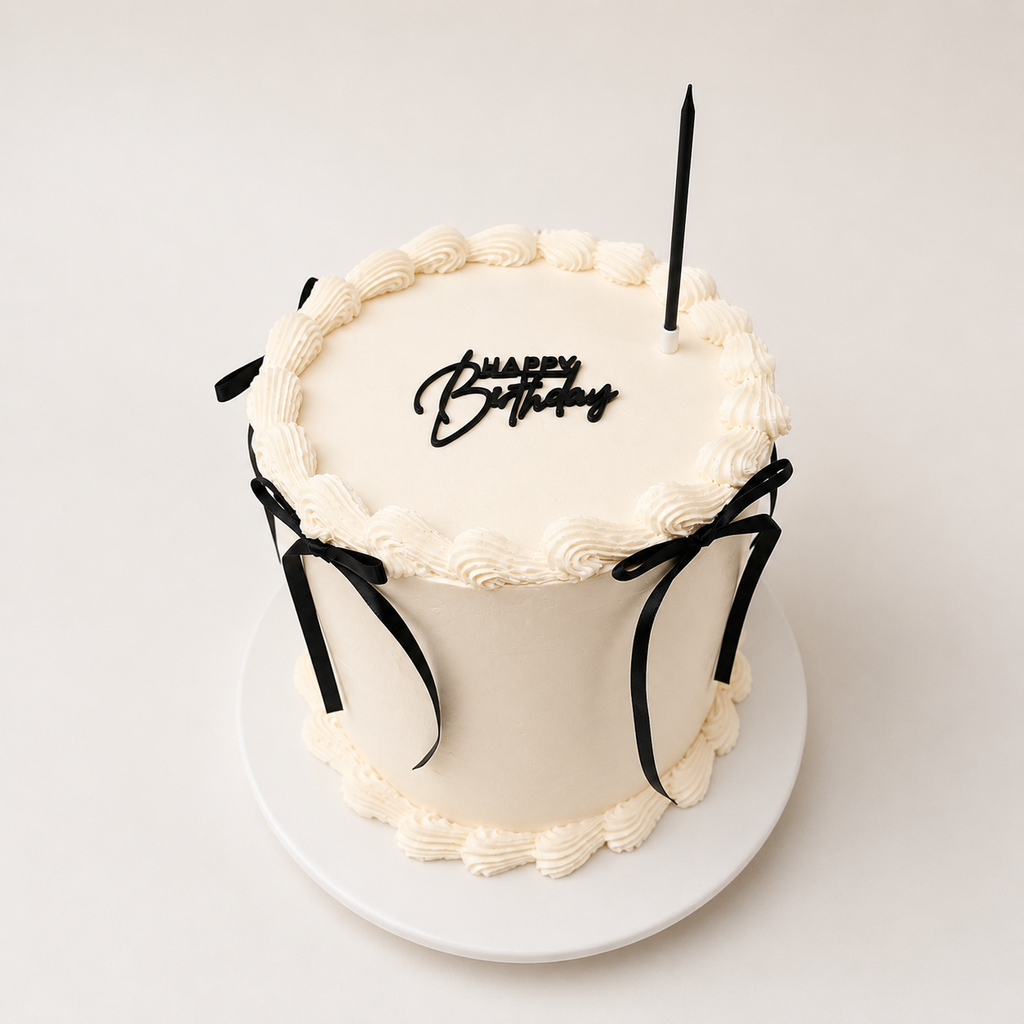 TORTA ELEGANTE BIANCO E NERO