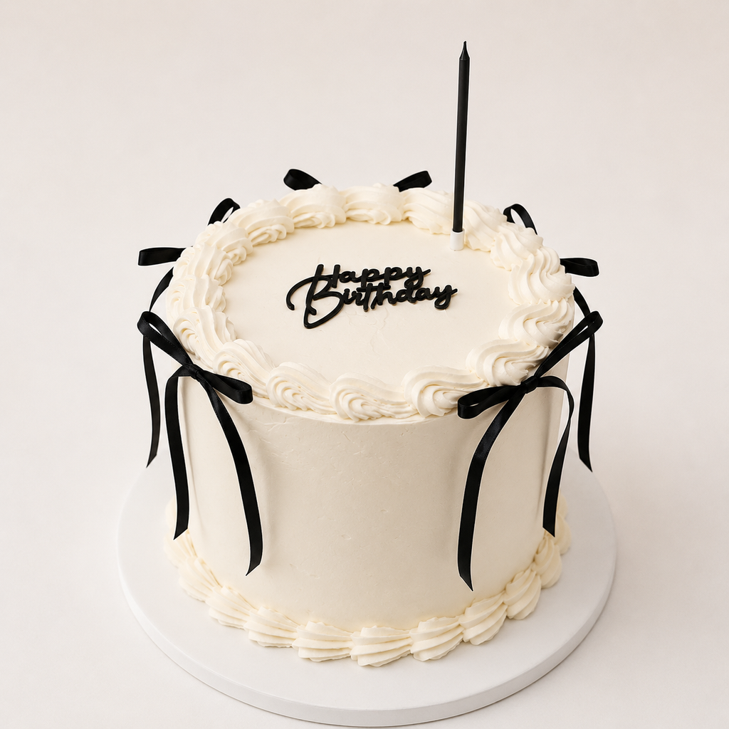 TORTA ELEGANTE BIANCO E NERO
